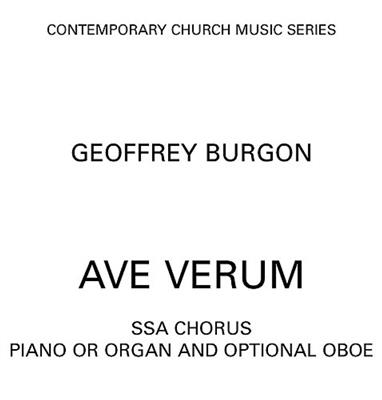 Geoffrey Burgon: Ave Verum: Frauenchor mit Begleitung