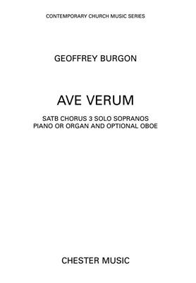 Geoffrey Burgon: Ave Verum: Gemischter Chor mit Begleitung