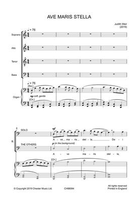 Judith Weir: Ave maris stella: Gemischter Chor mit Klavier/Orgel