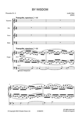 Judith Weir: By Wisdom: Gemischter Chor mit Klavier/Orgel