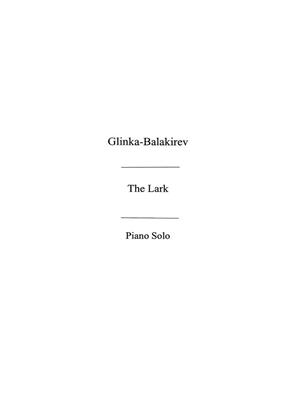 Mikhail Glinka: The Lark - L'Alouette: (Arr. Mili Balakirev): Klavier Solo
