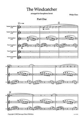 Philip Glass: The Windcatcher: Saxophon Ensemble