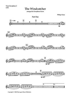 Philip Glass: The Windcatcher: Saxophon Ensemble