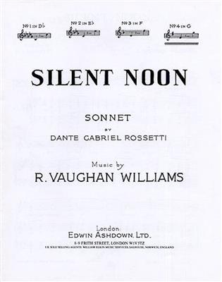 Ralph Vaughan Williams: Silent Noon In G: Gesang mit Klavier