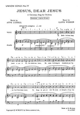 William Lloyd Webber: Jesus, Dear Jesus: Gemischter Chor mit Begleitung