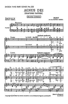 Georges Bizet: Agnus Dei: (Arr. Henry Geehl): Frauenchor mit Klavier/Orgel