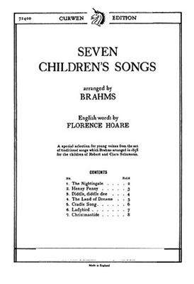 Johannes Brahms: Seven Childrens Songs: Gemischter Chor mit Klavier/Orgel