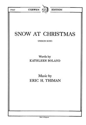 Eric Thiman: Snow At Christmas: Gemischter Chor mit Klavier/Orgel