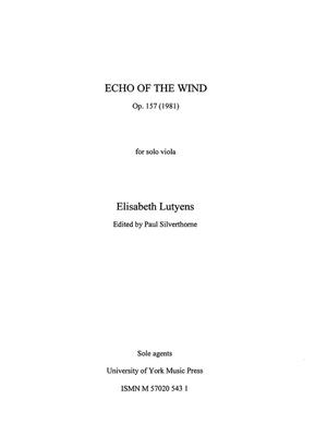 Echo Of The Wind Op.157: Viola Solo