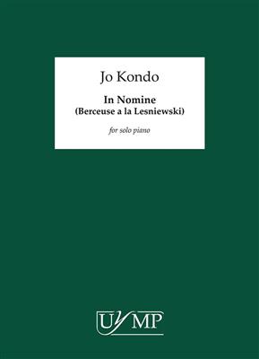 Jo Kondo: In Nomine: Klavier Solo