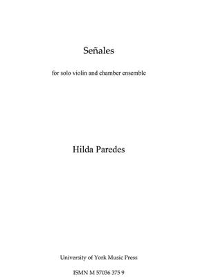 Hilda Paredes: Señales (Study Score): Kammerensemble