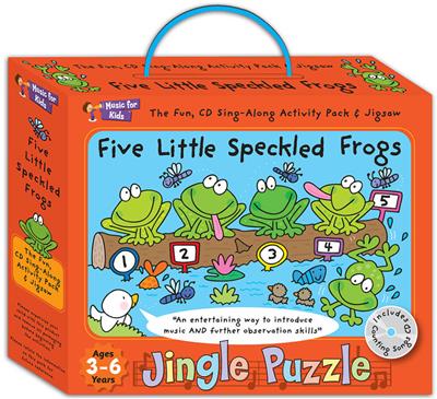 Jingle Puzzle - Five Little Speckled Frogs