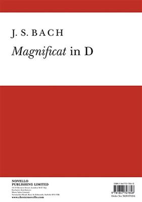 Johann Sebastian Bach: Magnificat In D: Gemischter Chor mit Klavier/Orgel