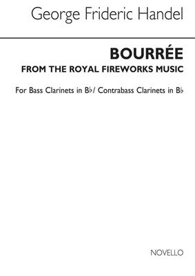 Georg Friedrich Händel: Bourree From The Fireworks Music (B Clt): Bassklarinette