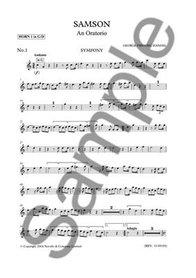 Georg Friedrich Händel: Samson (Horn Parts): Gemischter Chor mit Ensemble