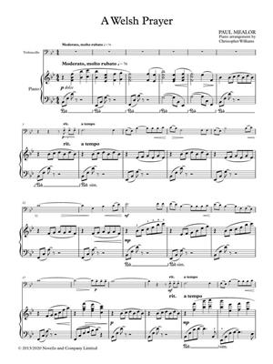 Paul Mealor: A Welsh Prayer (cello and piano): Cello mit Begleitung