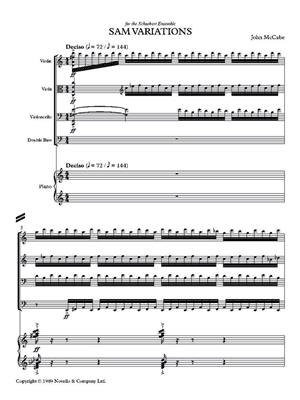 John McCabe: Sam Variations: Klavierquintett