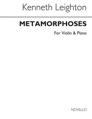 Kenneth Leighton: Metamorphoses For Violin and Piano Op.48: Violine mit Begleitung