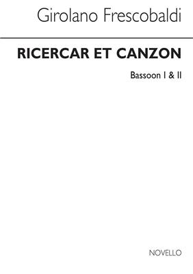 Girolamo Frescobaldi: Ricercar Et Canzon - Bassoon 1 And 2: Fagott Solo