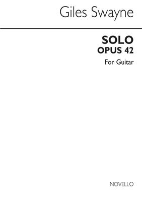 Giles Swayne: Solo For Guitar Op.42: Gitarre Solo