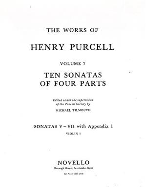 Henry Purcell: Ten Sonatas Of Four Parts For Violin 1: Violine Solo