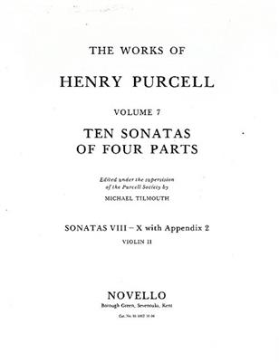Henry Purcell: Ten Sonatas Of Four Parts Violin 2 (VIII-X): Violine Solo