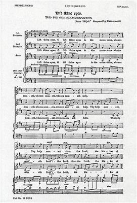 Felix Mendelssohn Bartholdy: Lift Thine Eyes: Frauenchor mit Begleitung