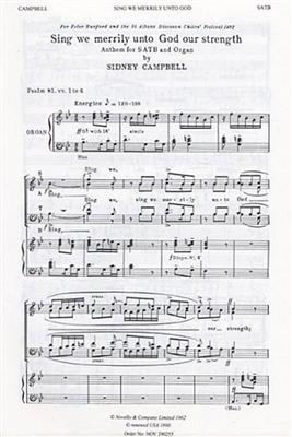 Sidney Campbell: Sing We Merrily Unto God: Gemischter Chor mit Klavier/Orgel