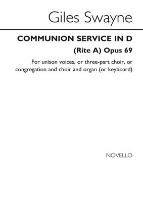 Giles Swayne: Communion Service In D (Choral Leaflet): Gemischter Chor mit Begleitung