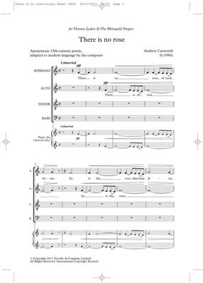 Andrew Cusworth: There Is No Rose (Novello New Choral Series): Gemischter Chor mit Begleitung