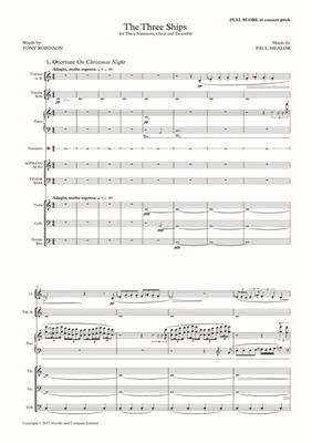 Paul Mealor: The Three Ships (Full Score): Gemischter Chor mit Ensemble