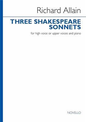 Richard Allain: Three Shakespeare Songs: Frauenchor mit Klavier/Orgel