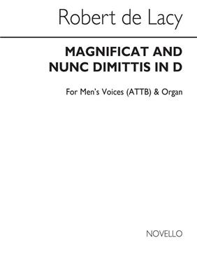 Robert De Lacy: Magnificat And Nunc Dimittis In D: Gemischter Chor mit Begleitung