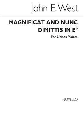 John E. West: Magnificat And Nunc Dimittis In E Flat (Unison): Gemischter Chor mit Klavier/Orgel
