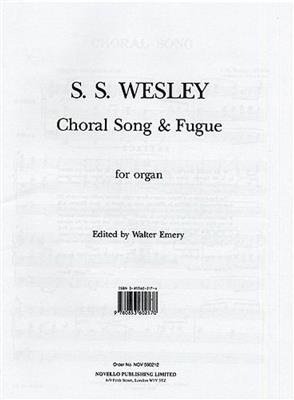 Samuel Wesley: Choral Song And Fugue: Orgel