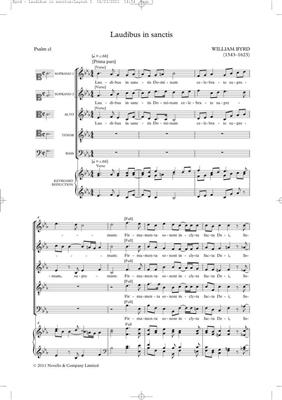 William Byrd: Laudibus In Sanctis (Tudor Anthems): Gemischter Chor mit Klavier/Orgel