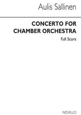 Aulis Sallinen: Concerto For Chamber Orch: Kammerorchester