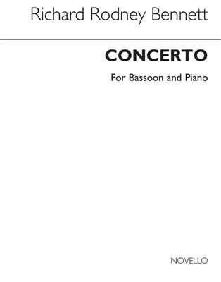 Richard Rodney Bennett: Concerto (Basson Part And Piano Reduction): Fagott mit Begleitung