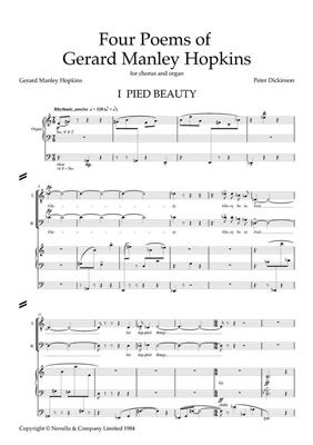 Peter Dickinson: Four Poems Of Gerard Manley Hopkins: Gemischter Chor mit Begleitung