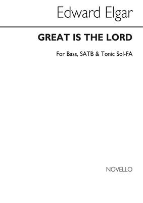 Edward Elgar: Great Is The Lord - Psalm 48 (Bass Solo/SATB): Gemischter Chor mit Klavier/Orgel