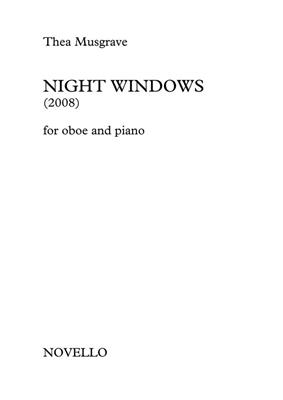 Thea Musgrave: Night Windows (Oboe/Piano): Oboe mit Begleitung
