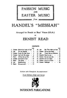 Georg Friedrich Händel: Passion and Easter Music From Messiah: Frauenchor mit Begleitung