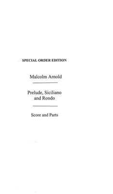 Malcolm Arnold: Prelude, Sicillano and Rondo: Bläserensemble