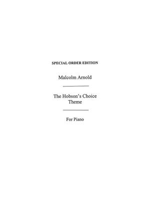 Malcolm Arnold: The Hobson's Choice Theme For Piano: (Arr. Tony Fones): Klavier Solo