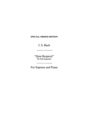 Johann Sebastian Bach: Quia Respexit: Gesang mit Klavier