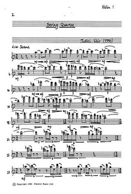 Judith Weir: String Quartet: Streichquartett