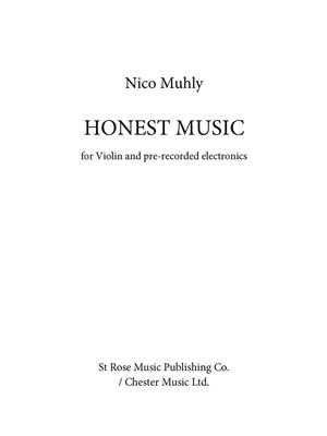 Nico Muhly: Honest Music: Violine Solo