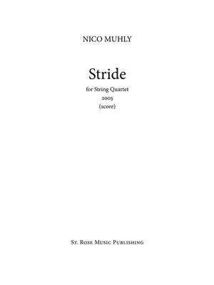 Nico Muhly: Stride: Streichquartett