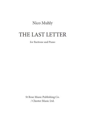 Nico Muhly: The Last Letter: Gesang mit Klavier
