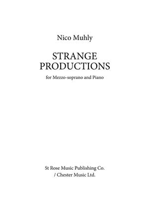 Nico Muhly: Strange Productions: Gesang mit Klavier
